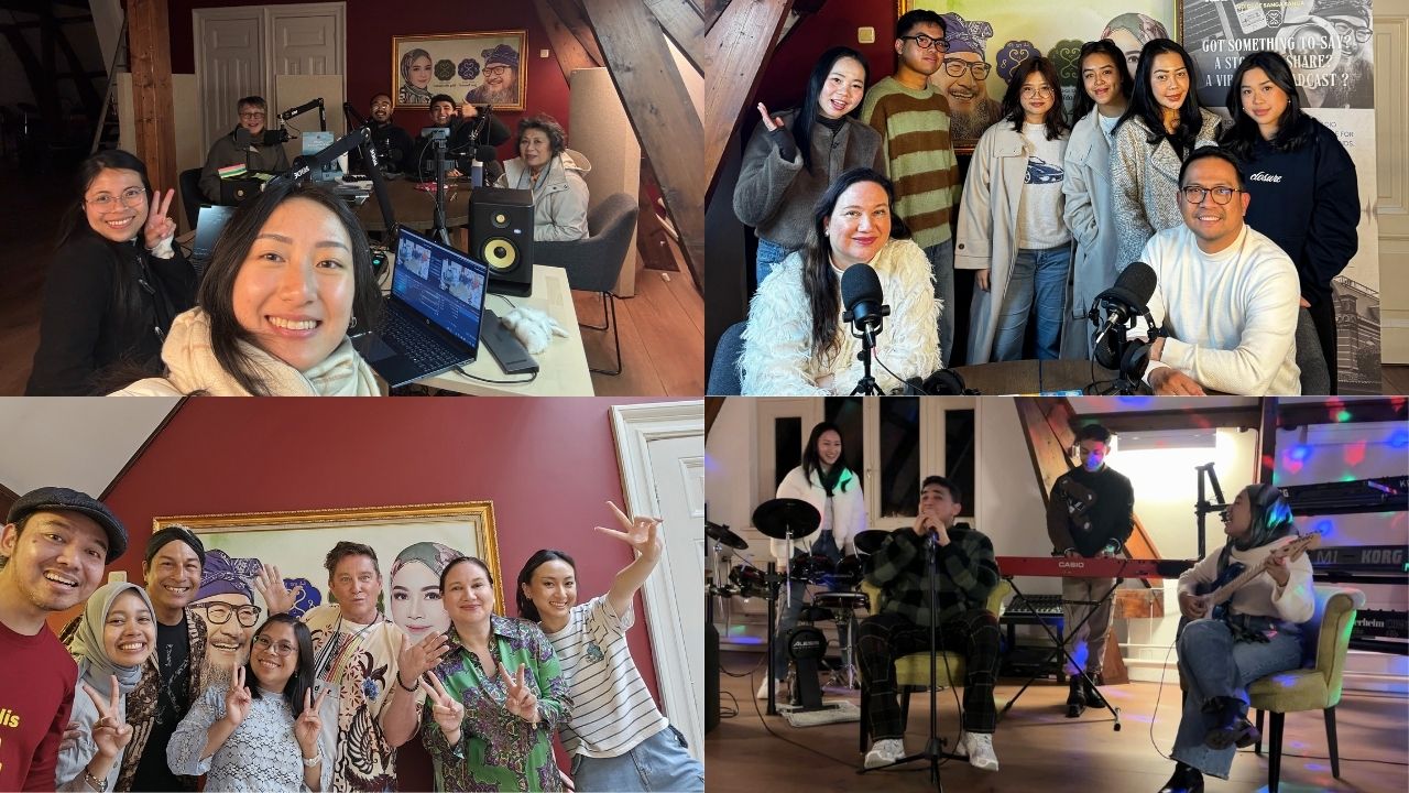 Di studio dengan sejumlah narasumber