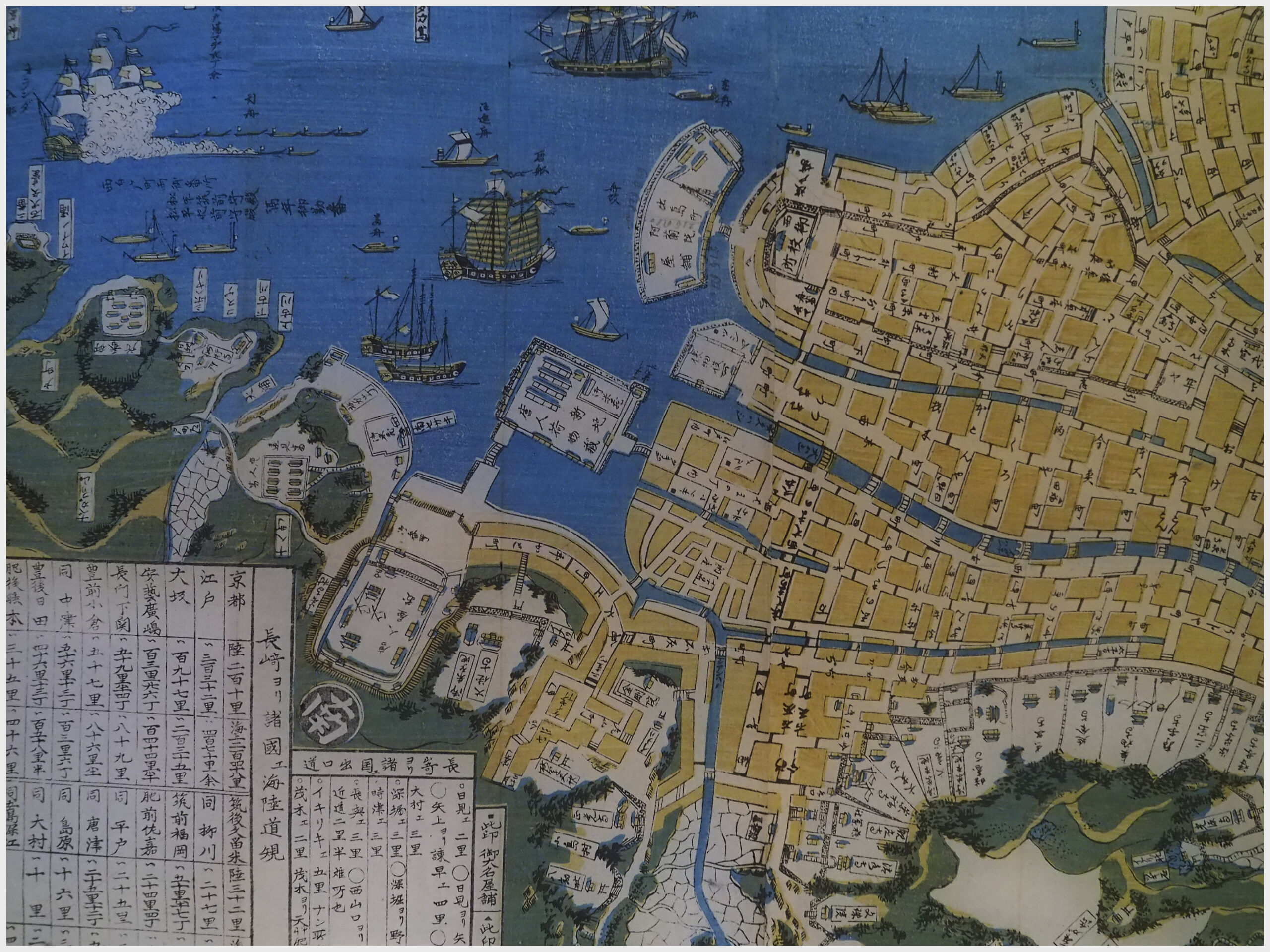 Foto Siebold + Foto Peta Nagasaki Koleksi Siebold (Sumber: Cor Perrier)