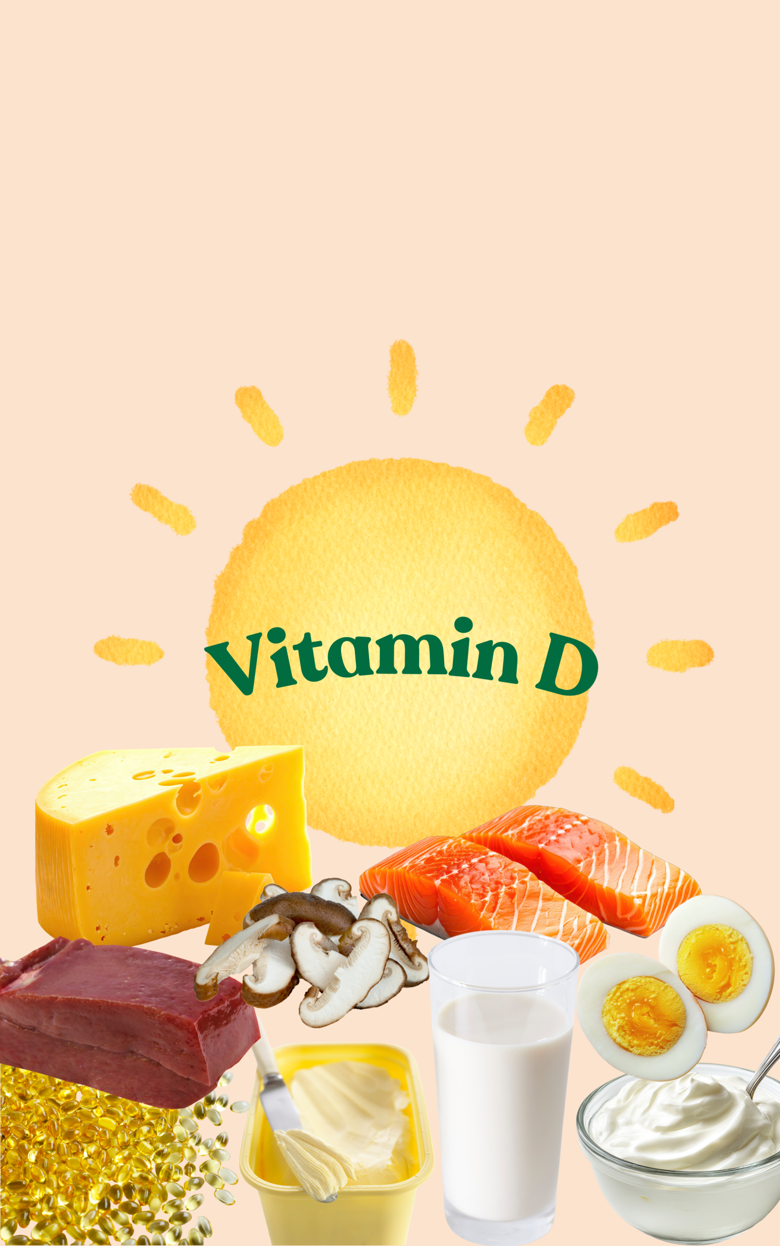 Sumber-sumber asupan vitamin D (sumber: desain pribadi)